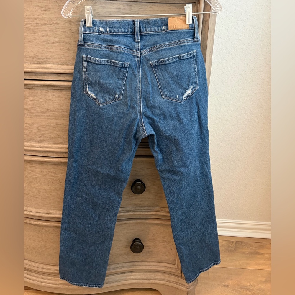 PAIGE Maternity Straight Leg Jeans - Picture 9 of 9